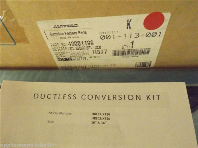 MAYTAG/JENN AIR STOVE 49001196 Kit, Recirc.(stl-5230 & 5430) NEW IN BOX MAYTAG/JENN AIR STOVE 49001196 Kit, Recirc.(stl-5230 & 5430) NEW IN BOX
